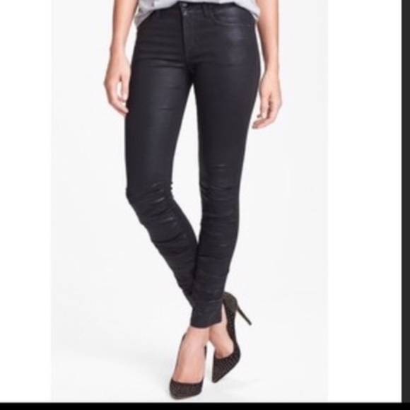 Zara Denim - Zara Black Coated Skinny Jeans